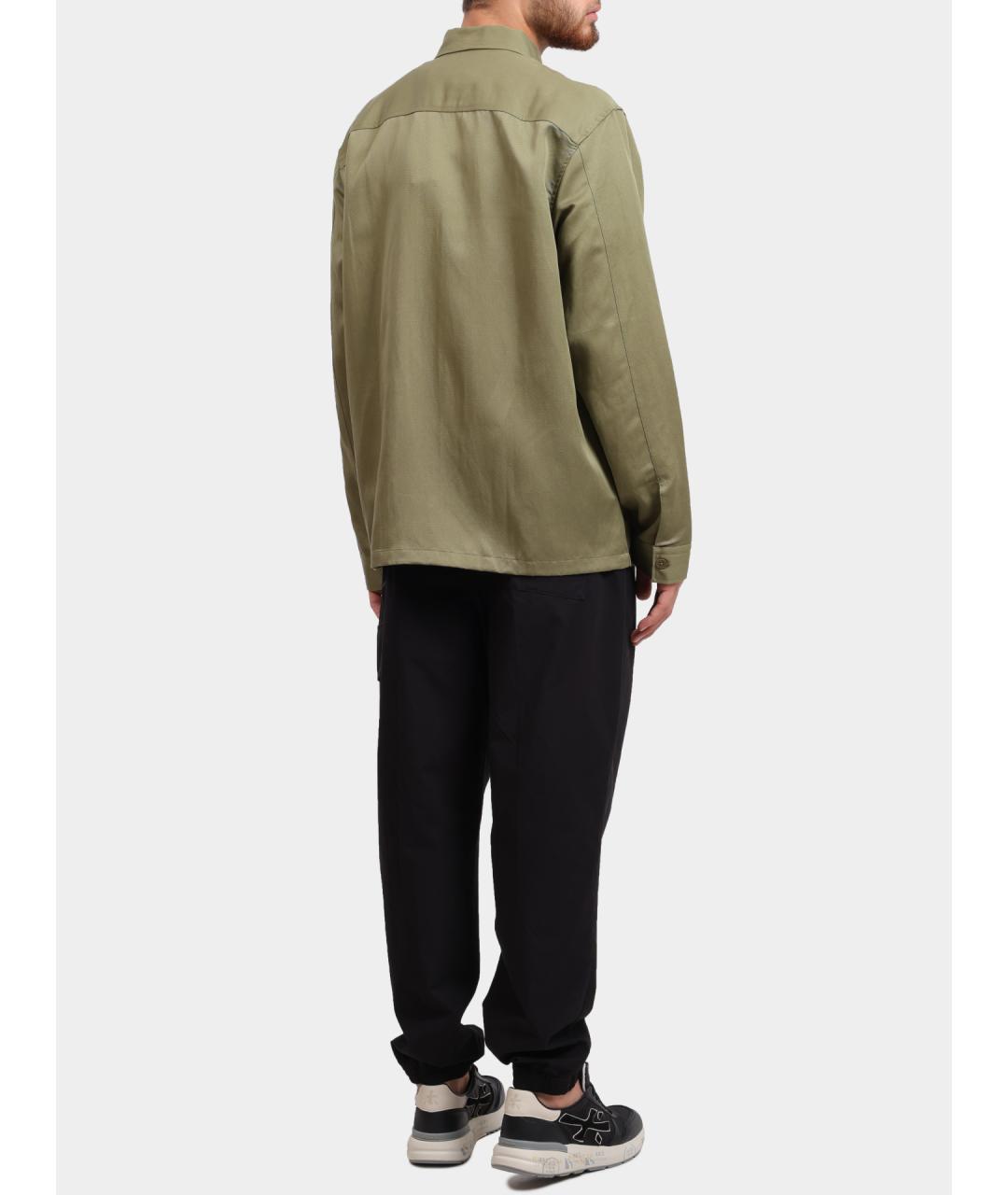 CALVIN KLEIN Зеленая полиамидовая куртка, фото 4