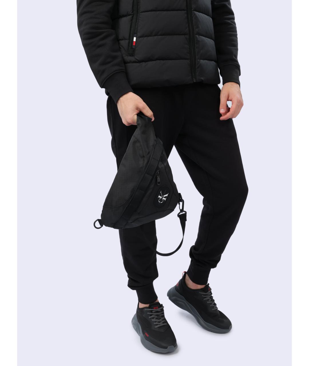 CALVIN KLEIN Черная сумка на плечо, фото 2