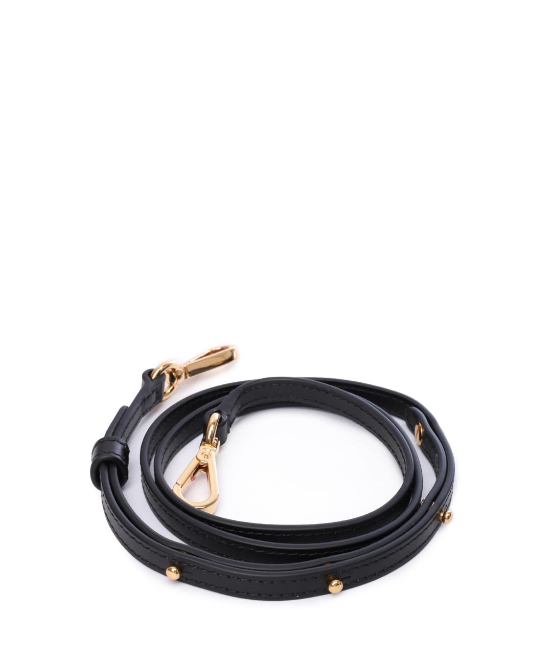 WANDLER Черная кожаная сумка с короткими ручками, фото 6