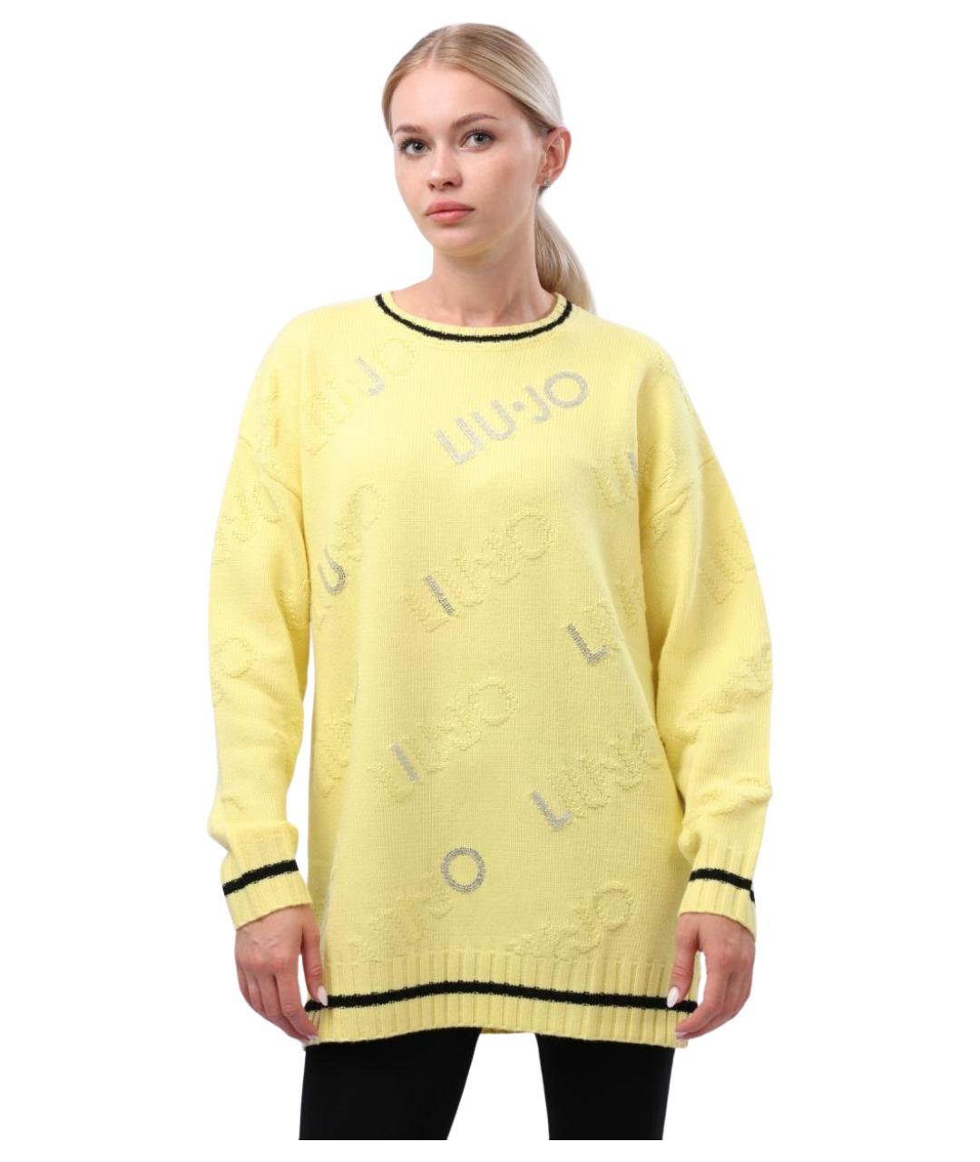 LIU JO Желтый полиамидовый джемпер / свитер, фото 1