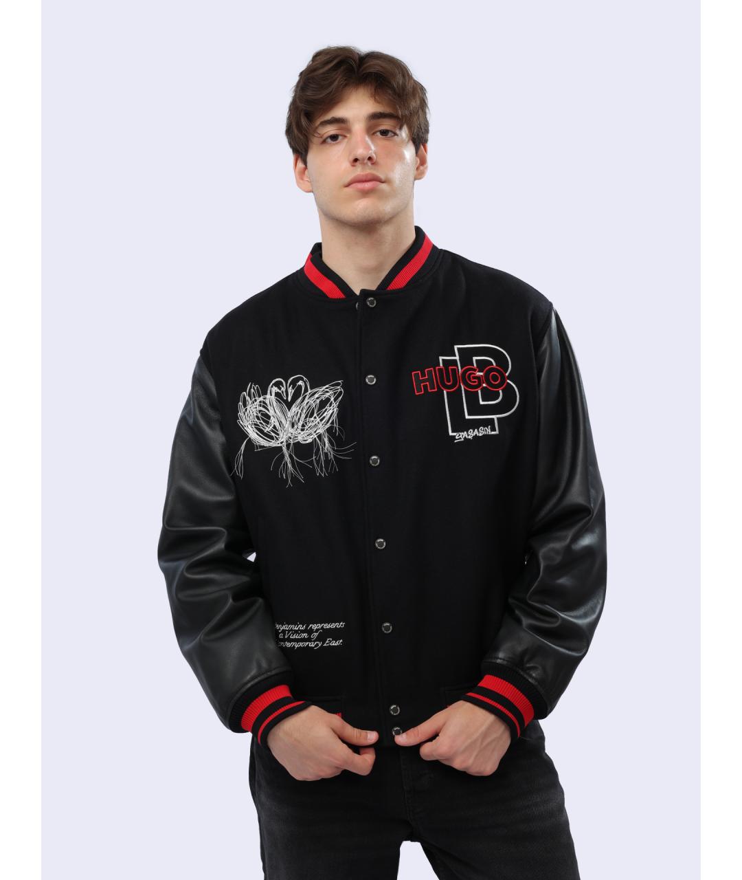 HUGO Черная куртка, фото 2