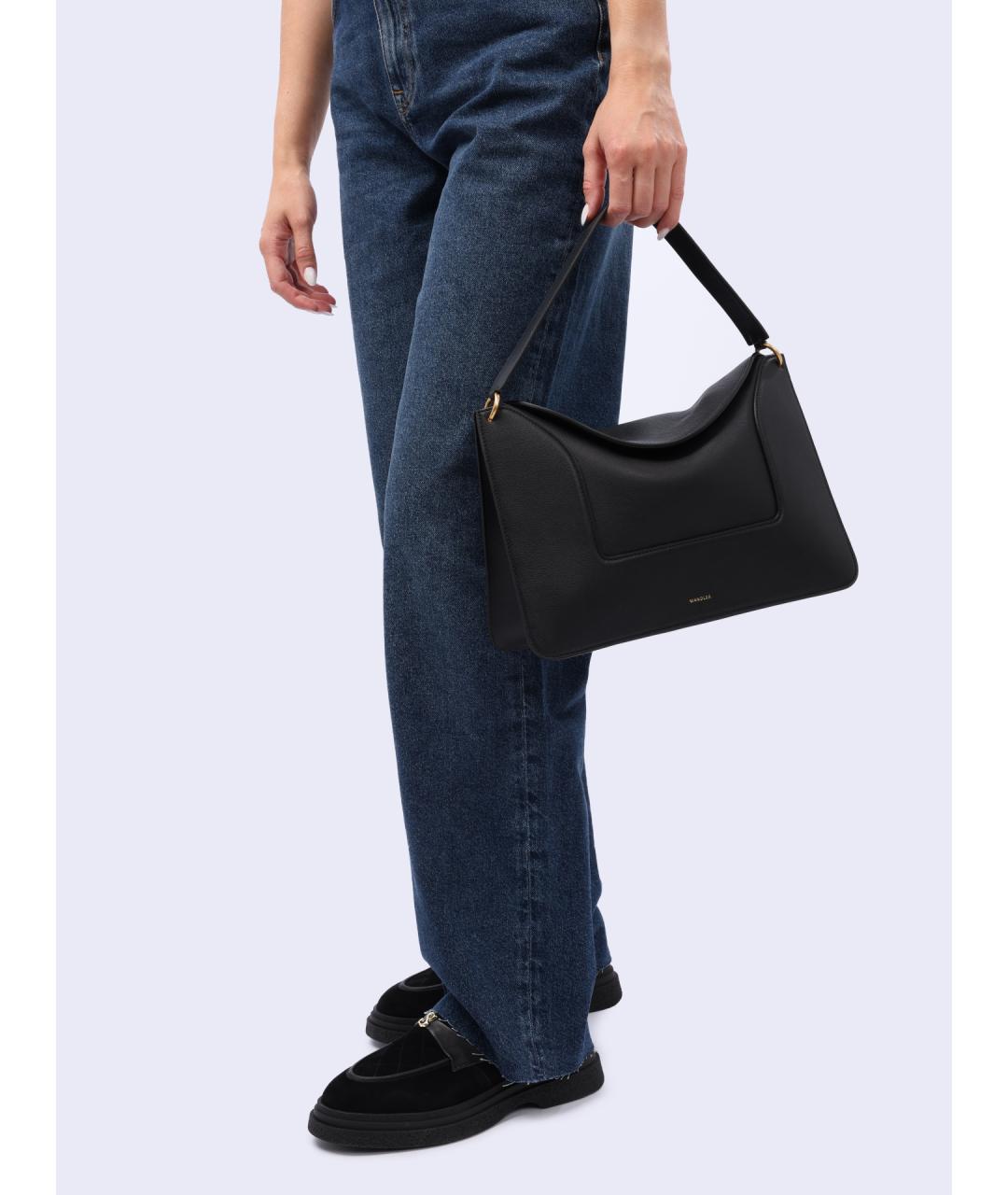 WANDLER Черная кожаная сумка через плечо, фото 7