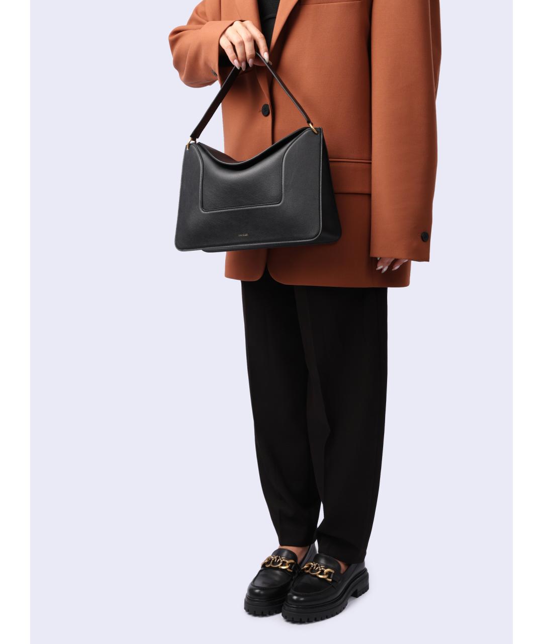 WANDLER Черная кожаная сумка через плечо, фото 6