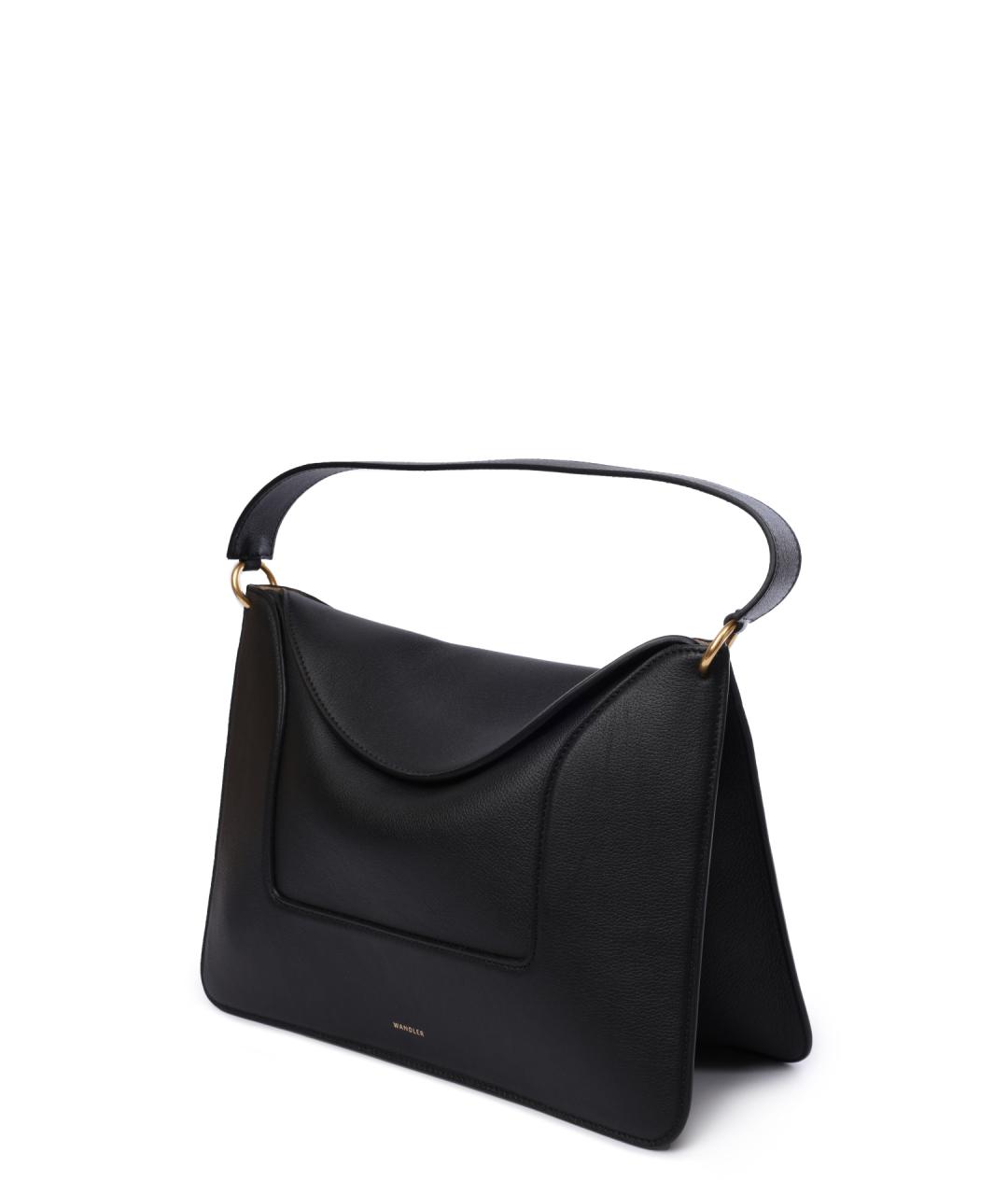 WANDLER Черная кожаная сумка через плечо, фото 2