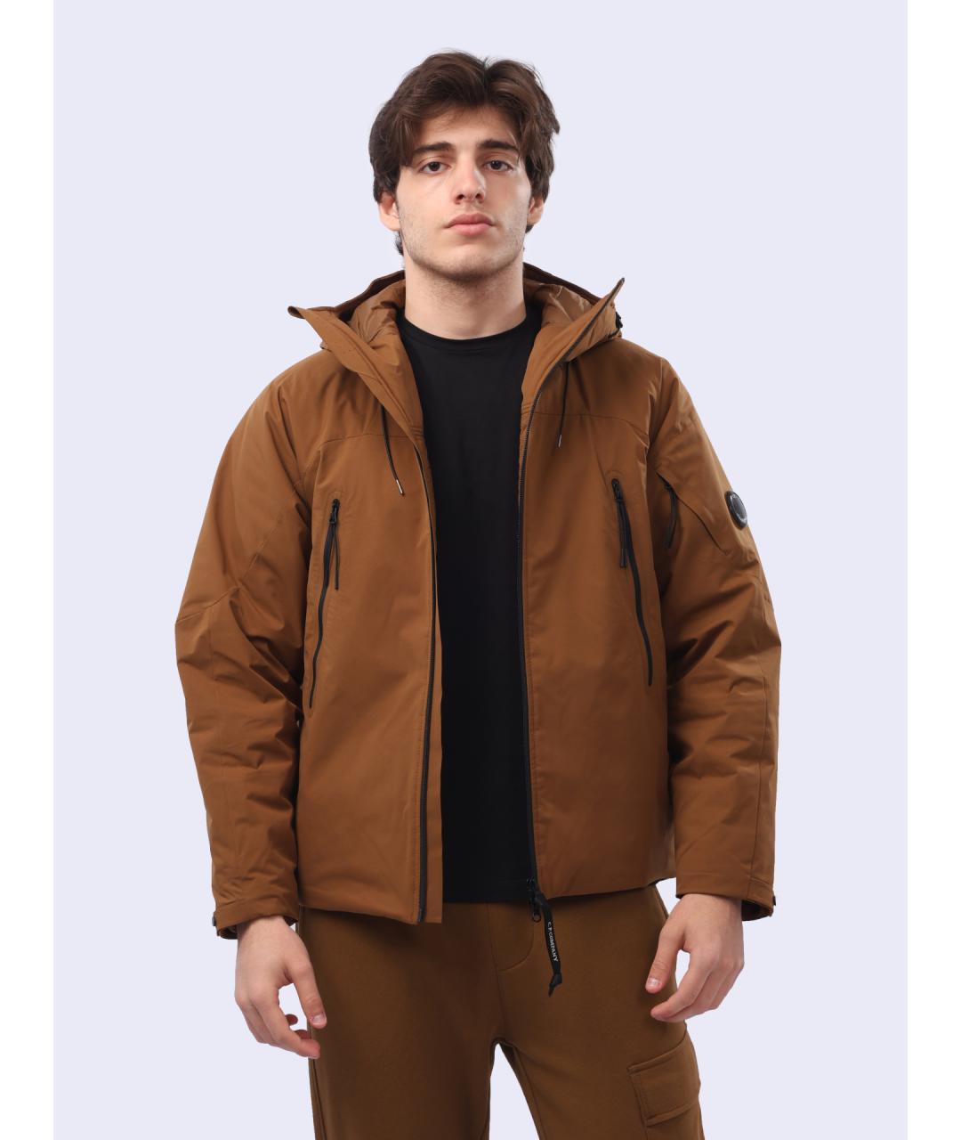CP COMPANY Коричневая полиамидовая куртка, фото 6
