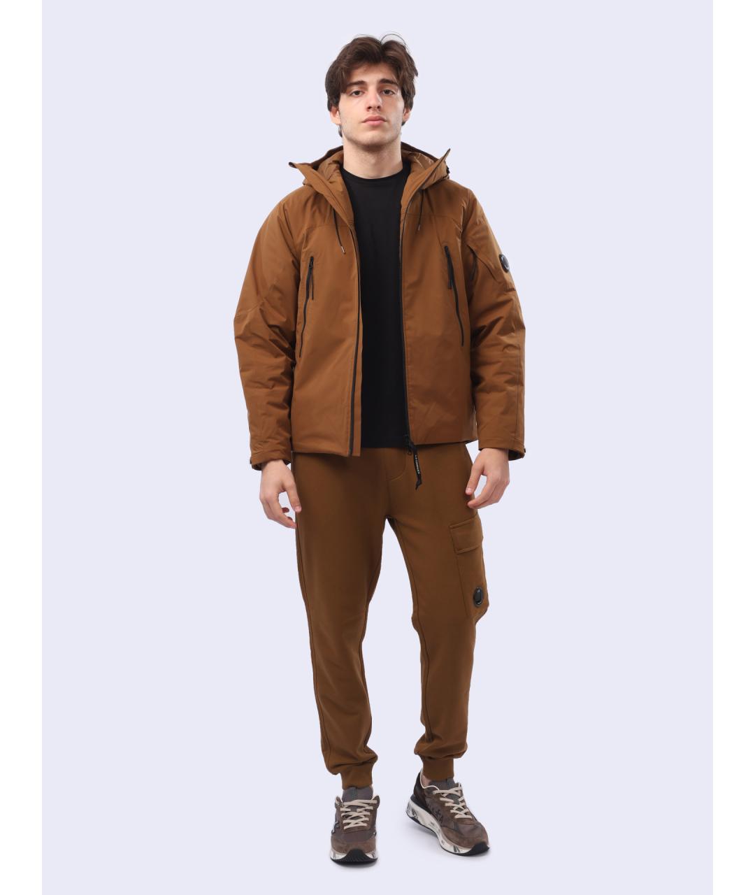 CP COMPANY Коричневая полиамидовая куртка, фото 2