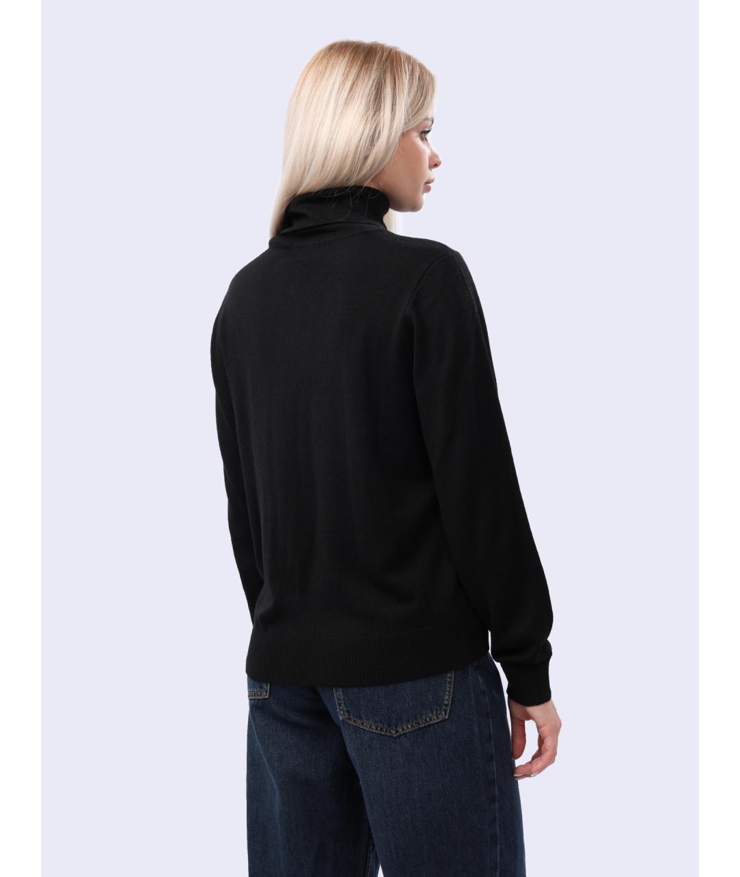 ARMANI EXCHANGE Черная шерстяная водолазка, фото 4