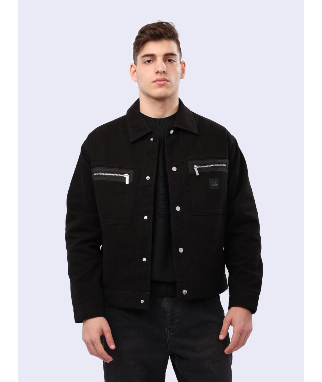 ARMANI EXCHANGE Черная хлопковая куртка, фото 5