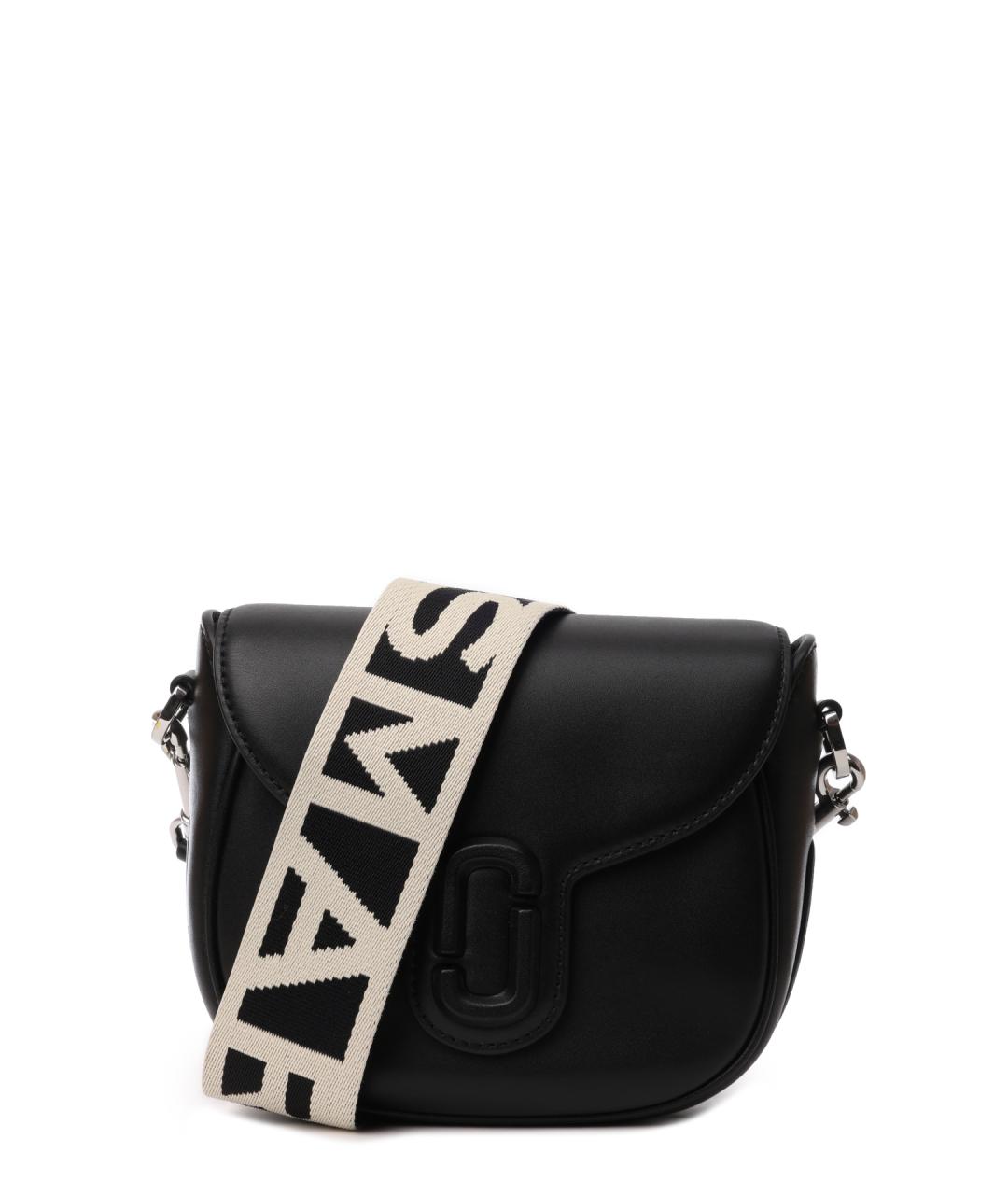 MARC JACOBS Черная кожаная сумка через плечо, фото 4