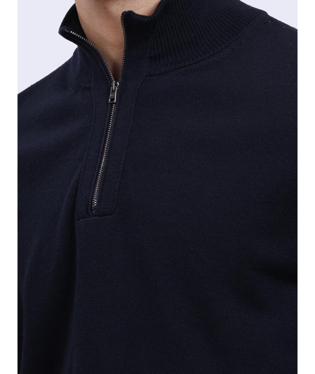 HERNO Темно-синий шерстяной джемпер / свитер, фото 4