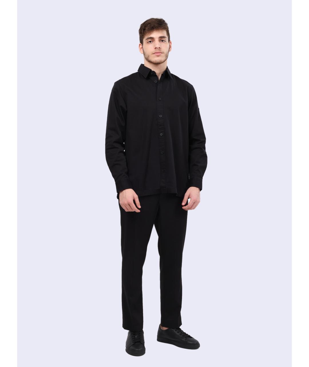 CALVIN KLEIN Черная кэжуал рубашка, фото 3