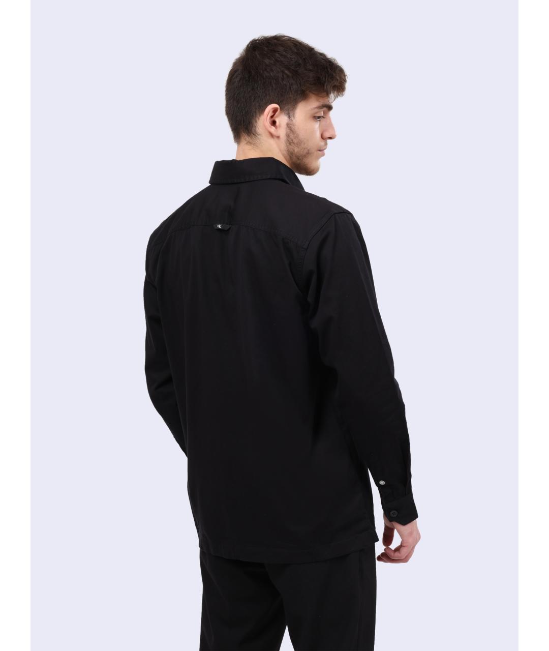 CALVIN KLEIN Черная кэжуал рубашка, фото 4