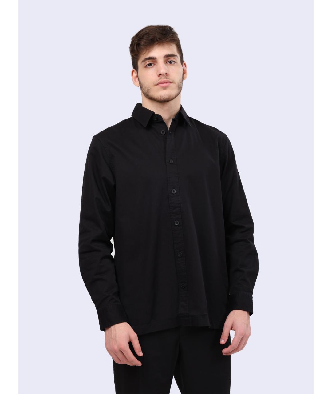 CALVIN KLEIN Черная кэжуал рубашка, фото 5