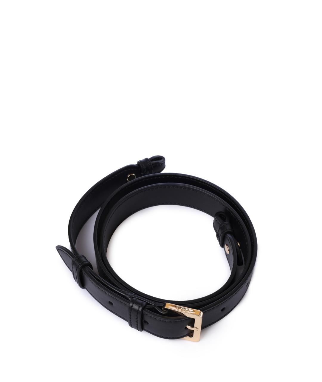 LANCEL Черная кожаная сумка через плечо, фото 5