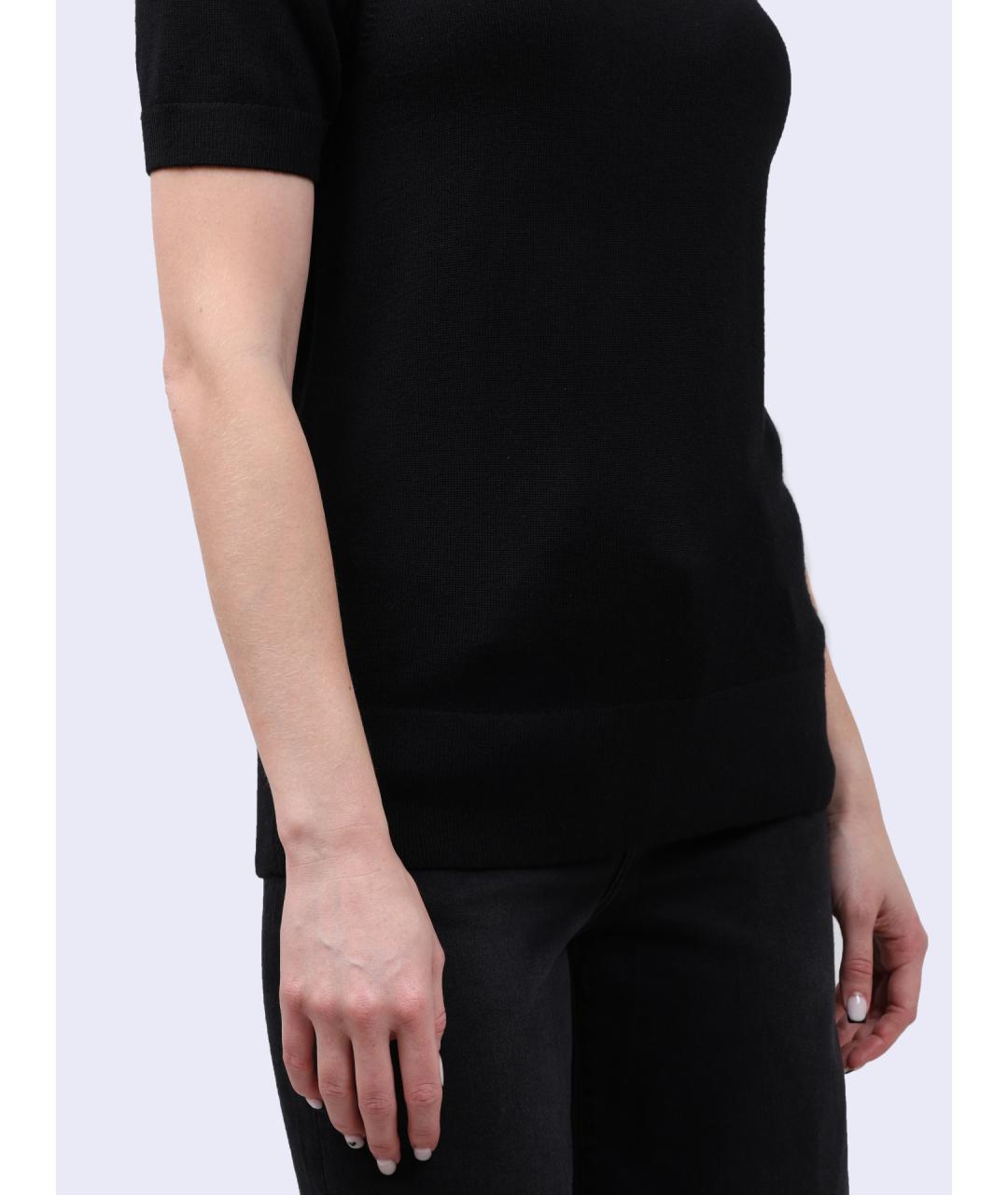 CALVIN KLEIN Черный шерстяной джемпер / свитер, фото 3