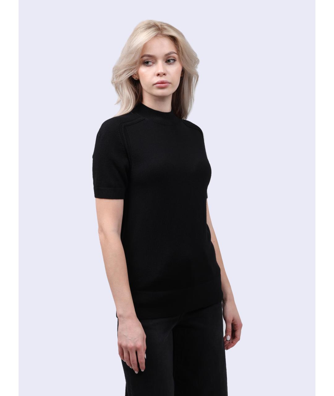 CALVIN KLEIN Черный шерстяной джемпер / свитер, фото 5