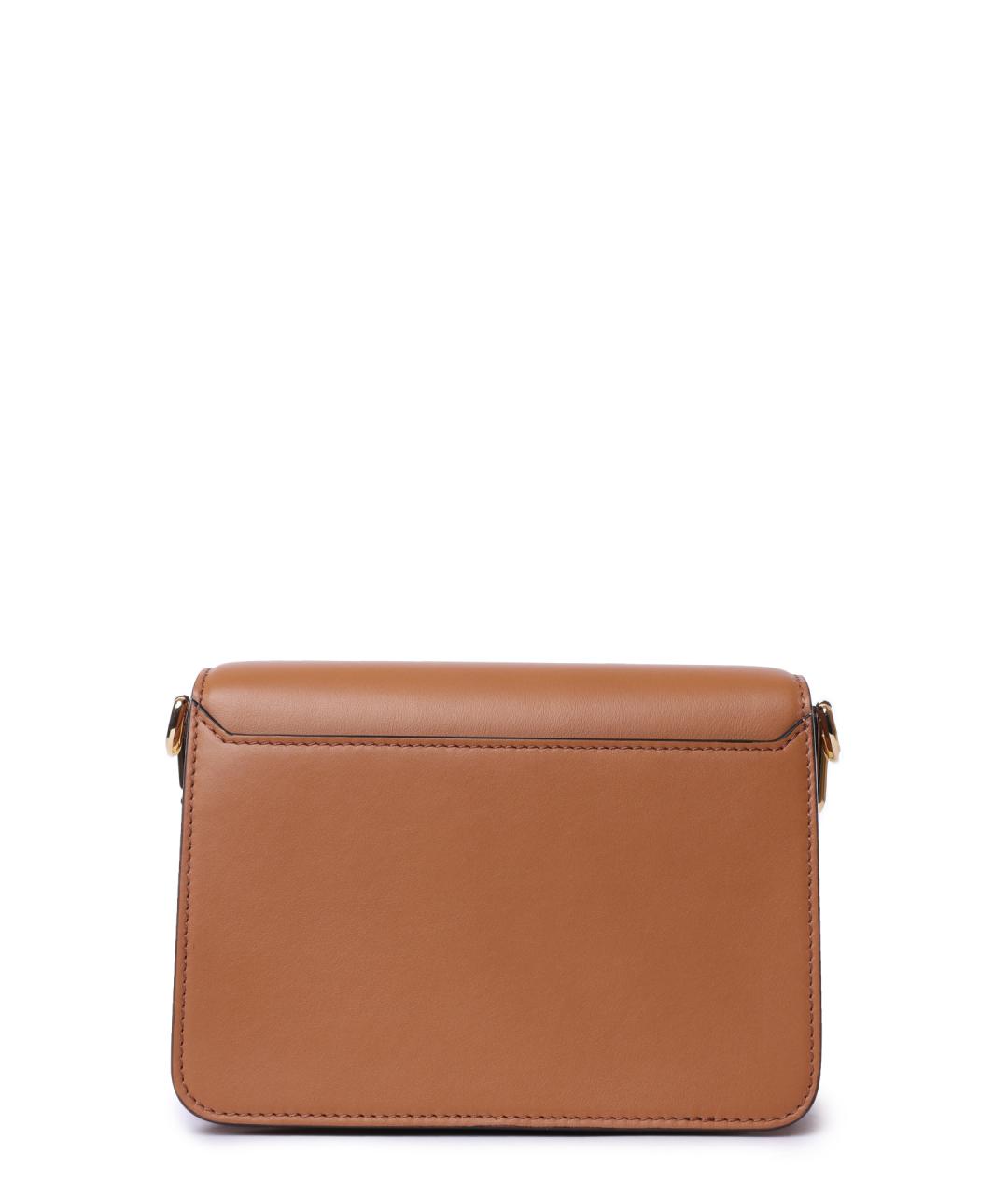 LANCEL Коричневая кожаная сумка через плечо, фото 5