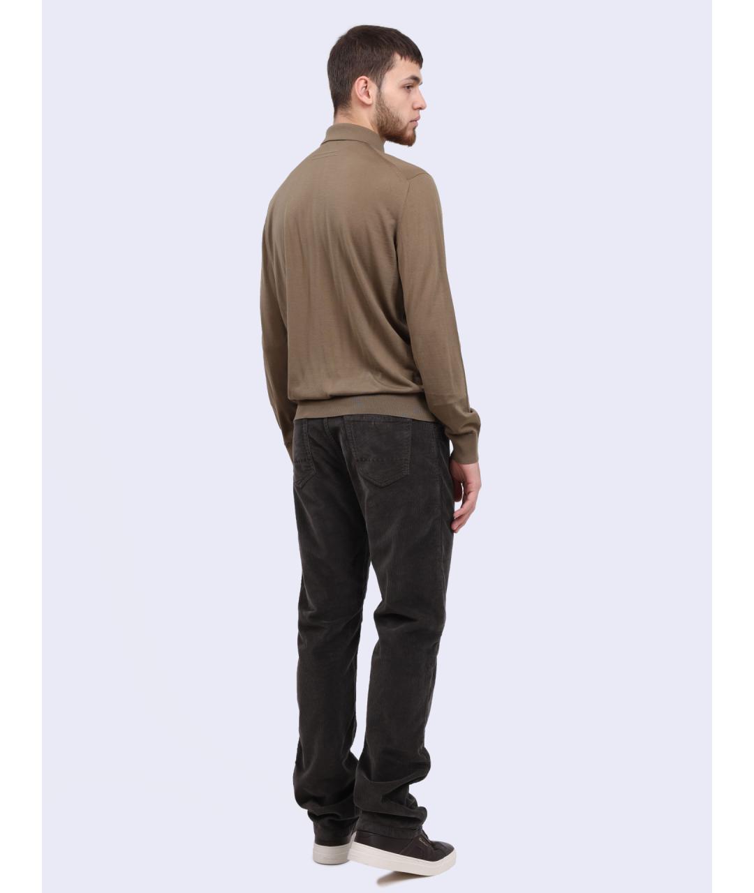 ZEGNA Коричневый шерстяной джемпер / свитер, фото 5