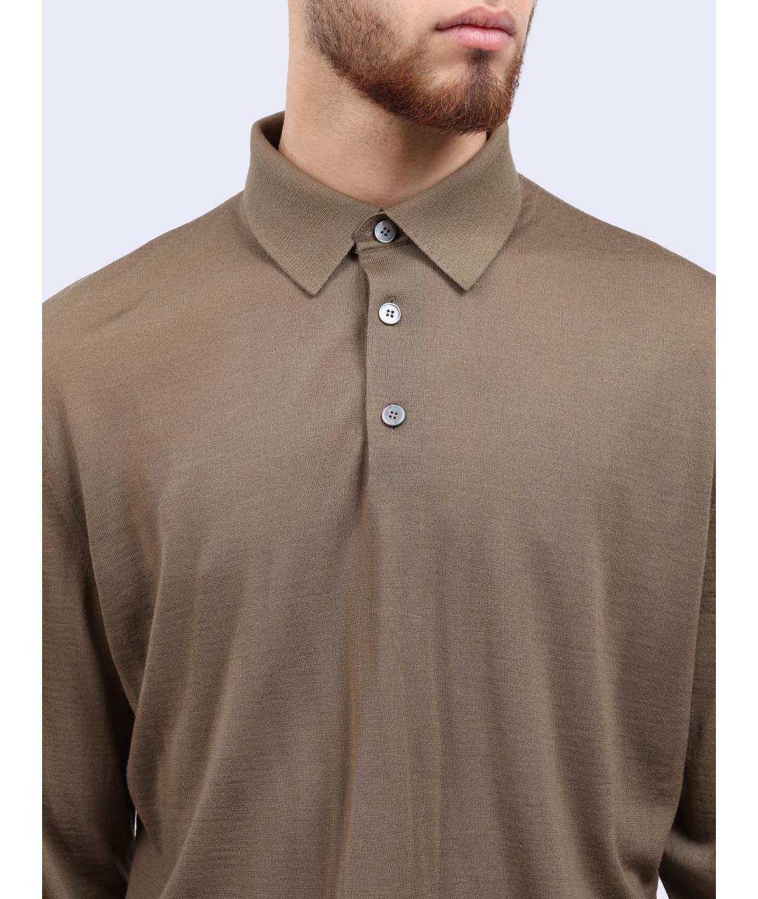 ZEGNA Коричневый шерстяной джемпер / свитер, фото 4