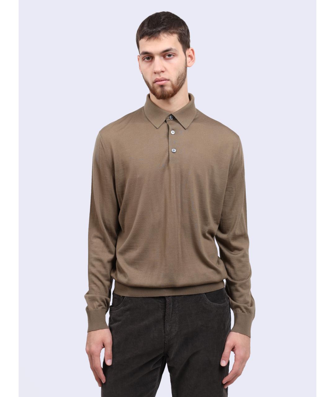 ZEGNA Коричневый шерстяной джемпер / свитер, фото 2