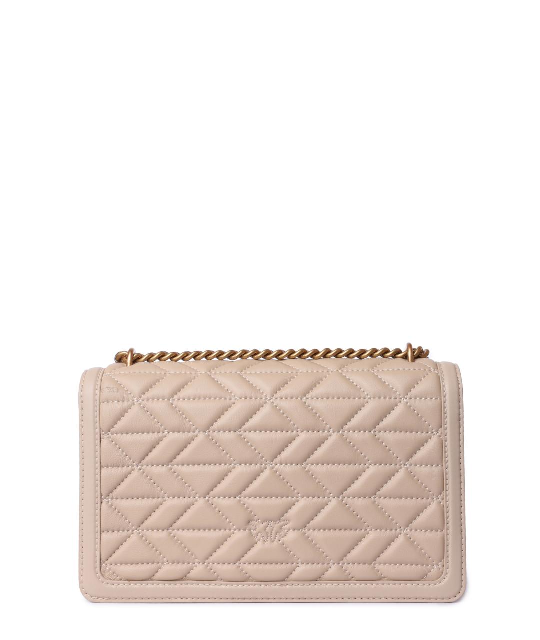 PINKO Розовая кожаная сумка через плечо, фото 4