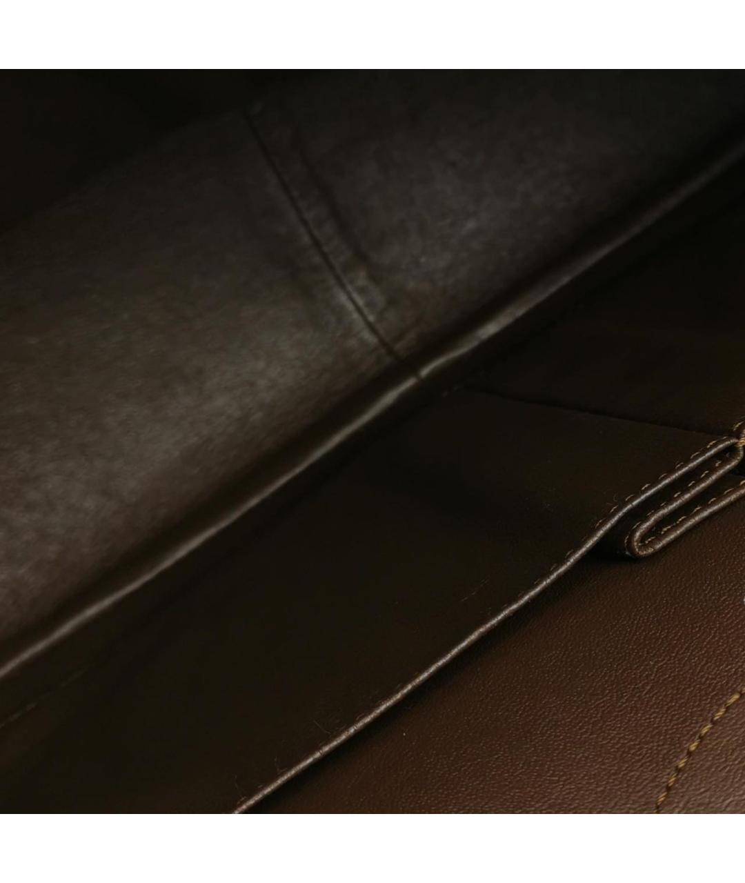 CHANEL Коричневая кожаная сумка через плечо, фото 6
