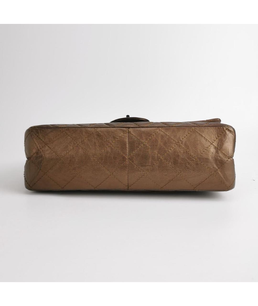 CHANEL Коричневая кожаная сумка через плечо, фото 5