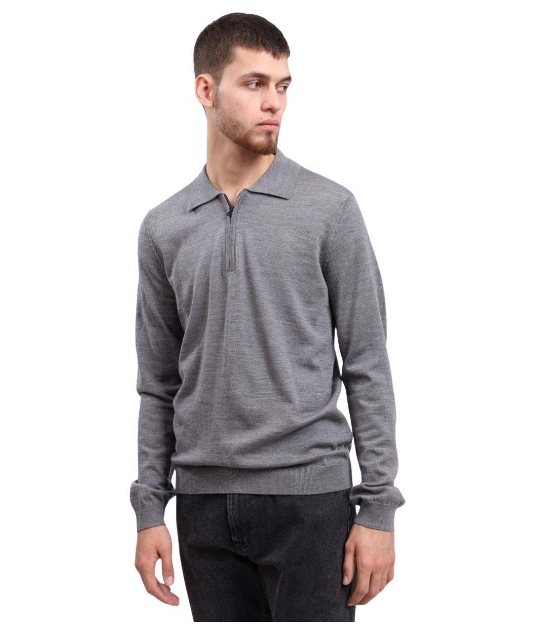 HUGO Серый джемпер / свитер, фото 1