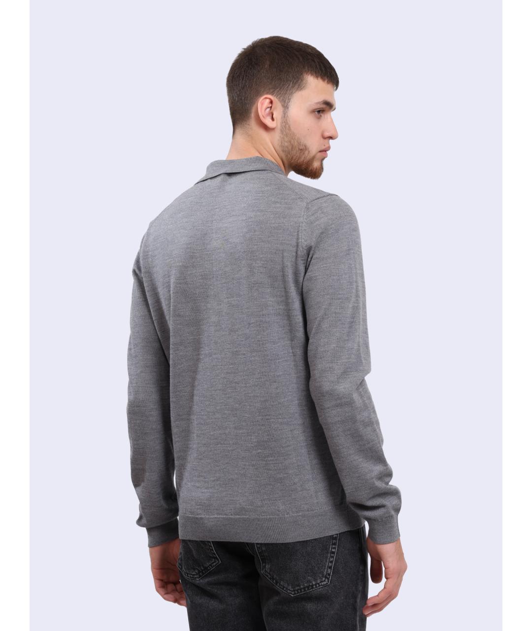 HUGO Серый джемпер / свитер, фото 4