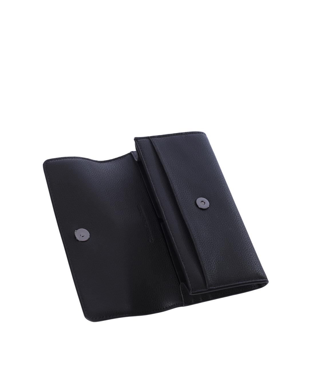 CALVIN KLEIN Черный кошелек из искусственной кожи, фото 3