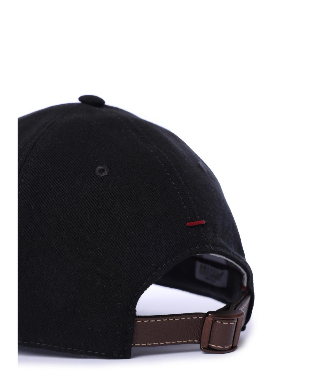 BRUNELLO CUCINELLI Черная хлопковая кепка/бейсболка, фото 3