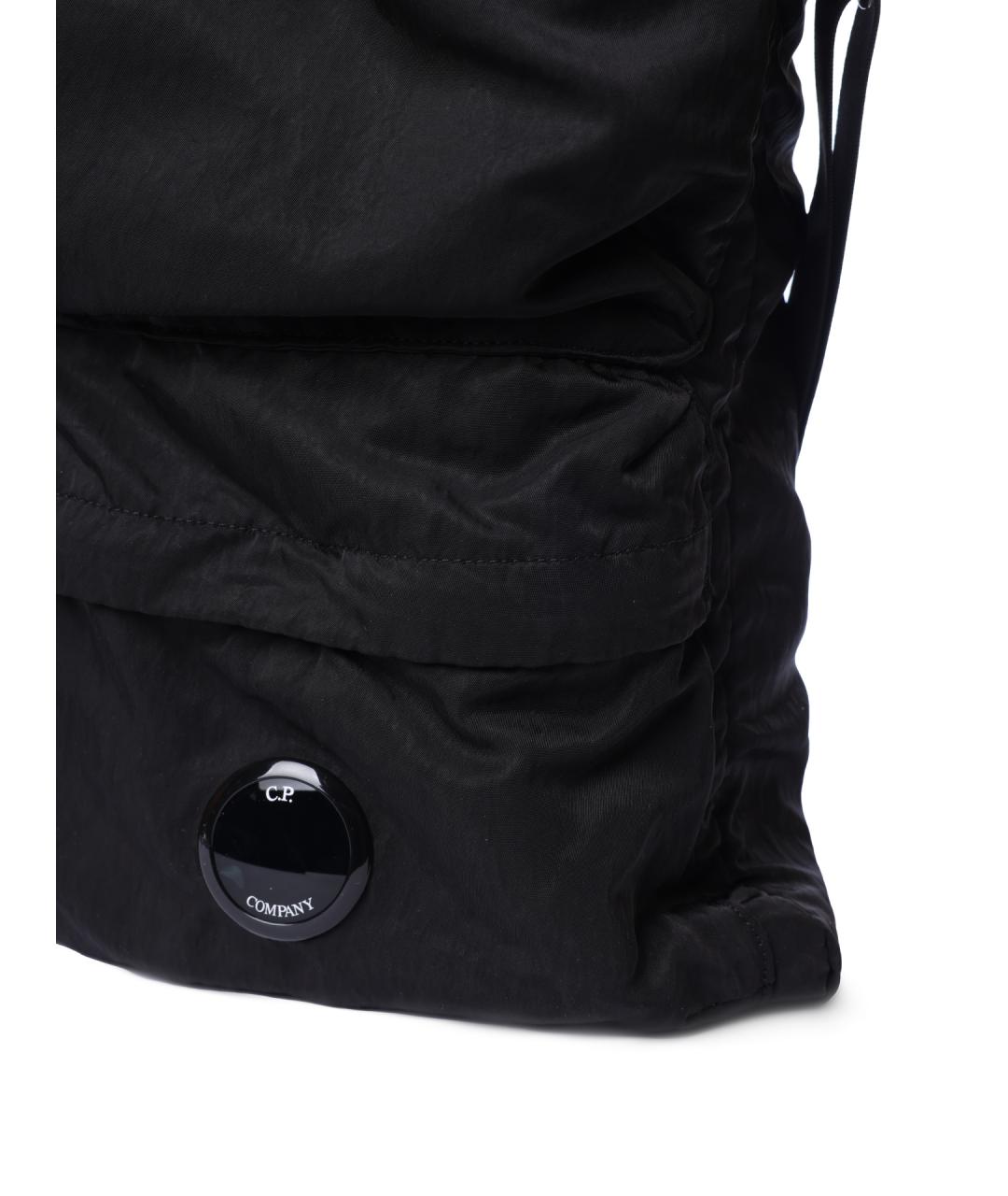 CP COMPANY Черная тканевая сумка тоут, фото 4