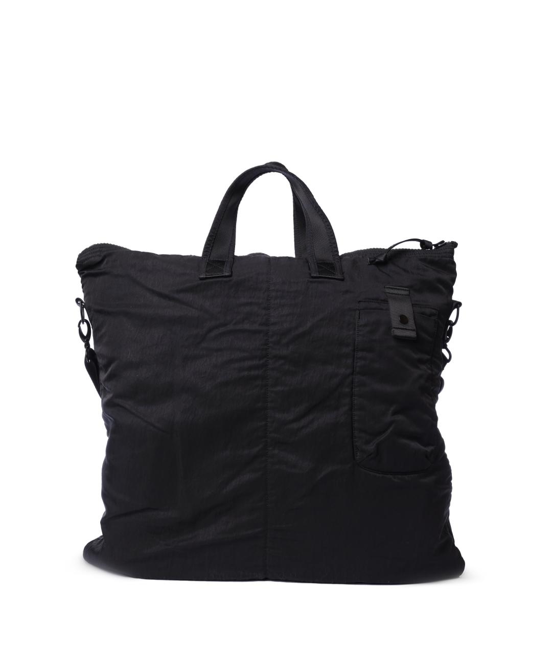 CP COMPANY Черная тканевая сумка тоут, фото 5