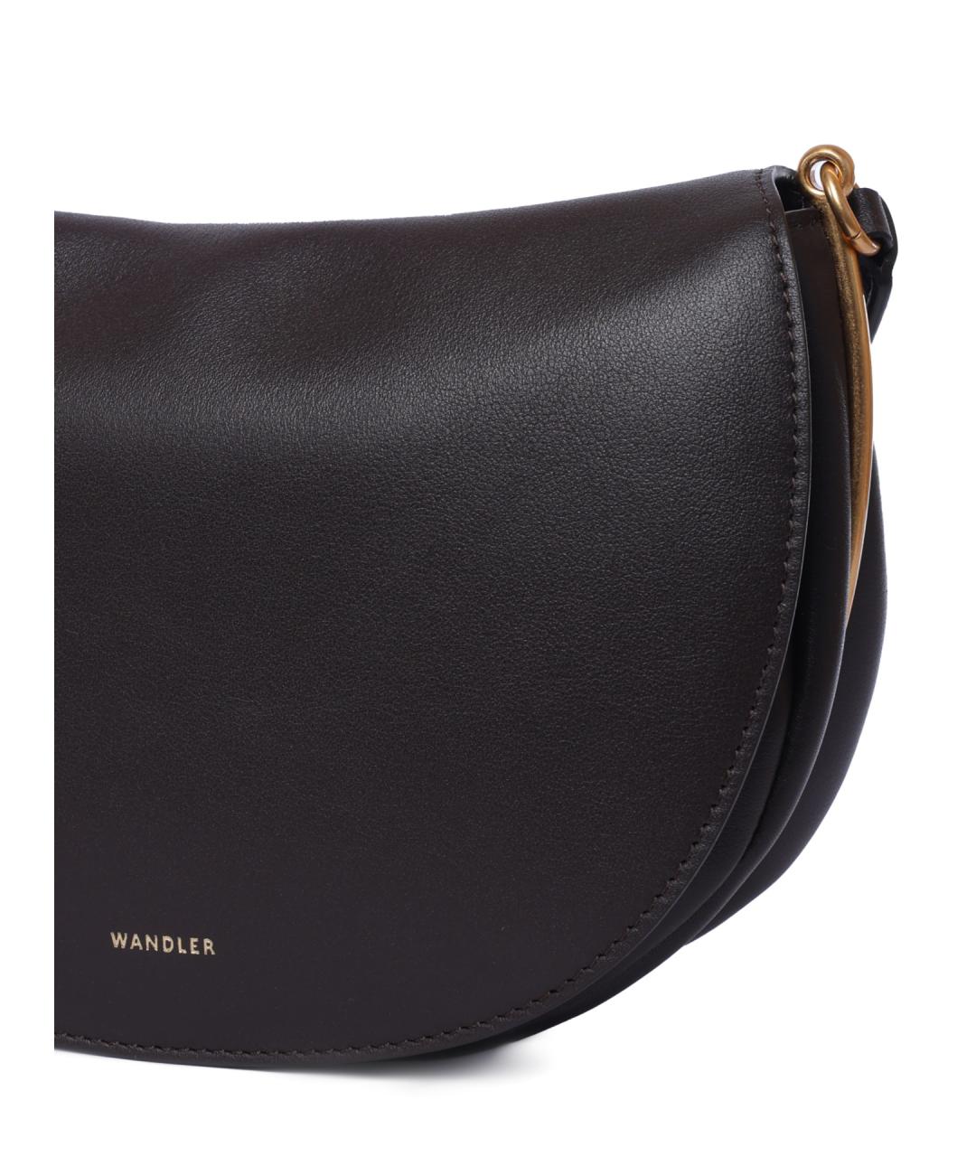 WANDLER Черная кожаная сумка через плечо, фото 4