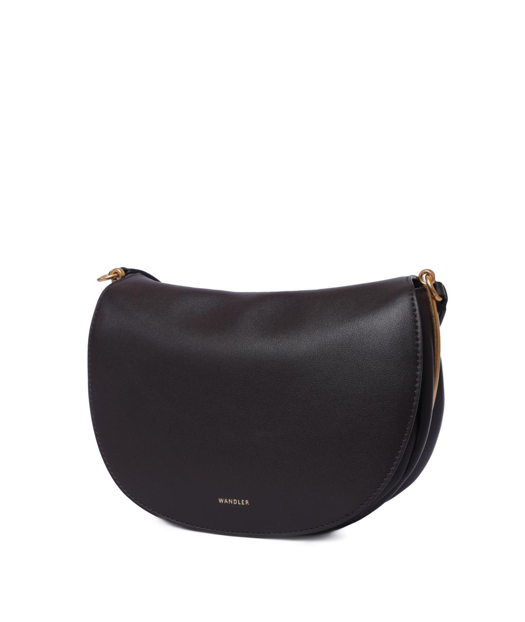 WANDLER Черная кожаная сумка через плечо, фото 3