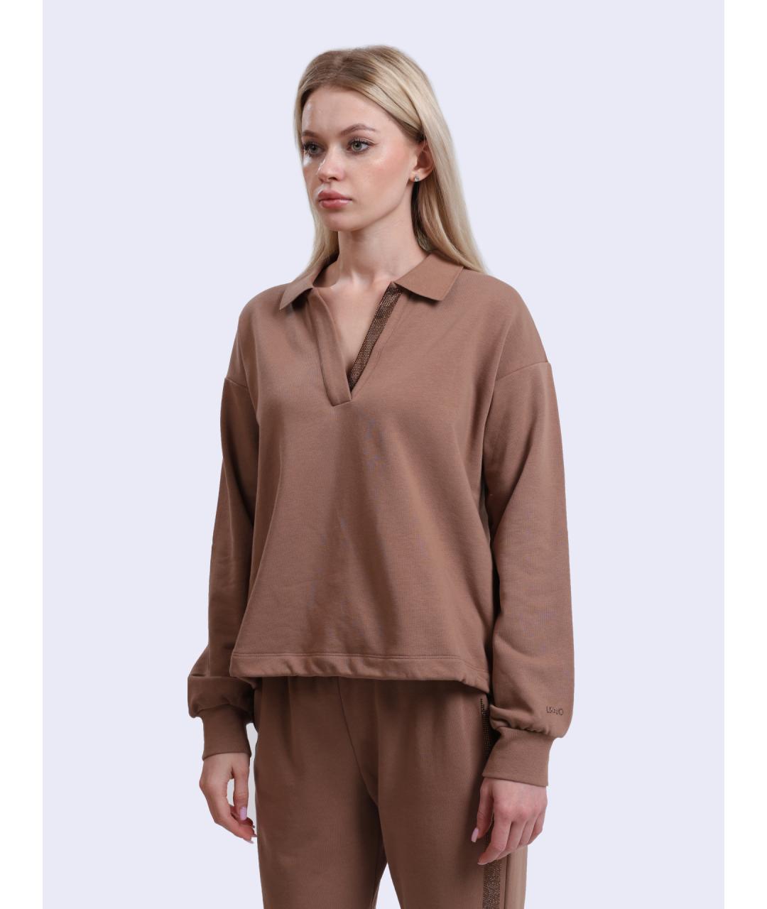 LIU JO Коричневый джемпер / свитер, фото 3