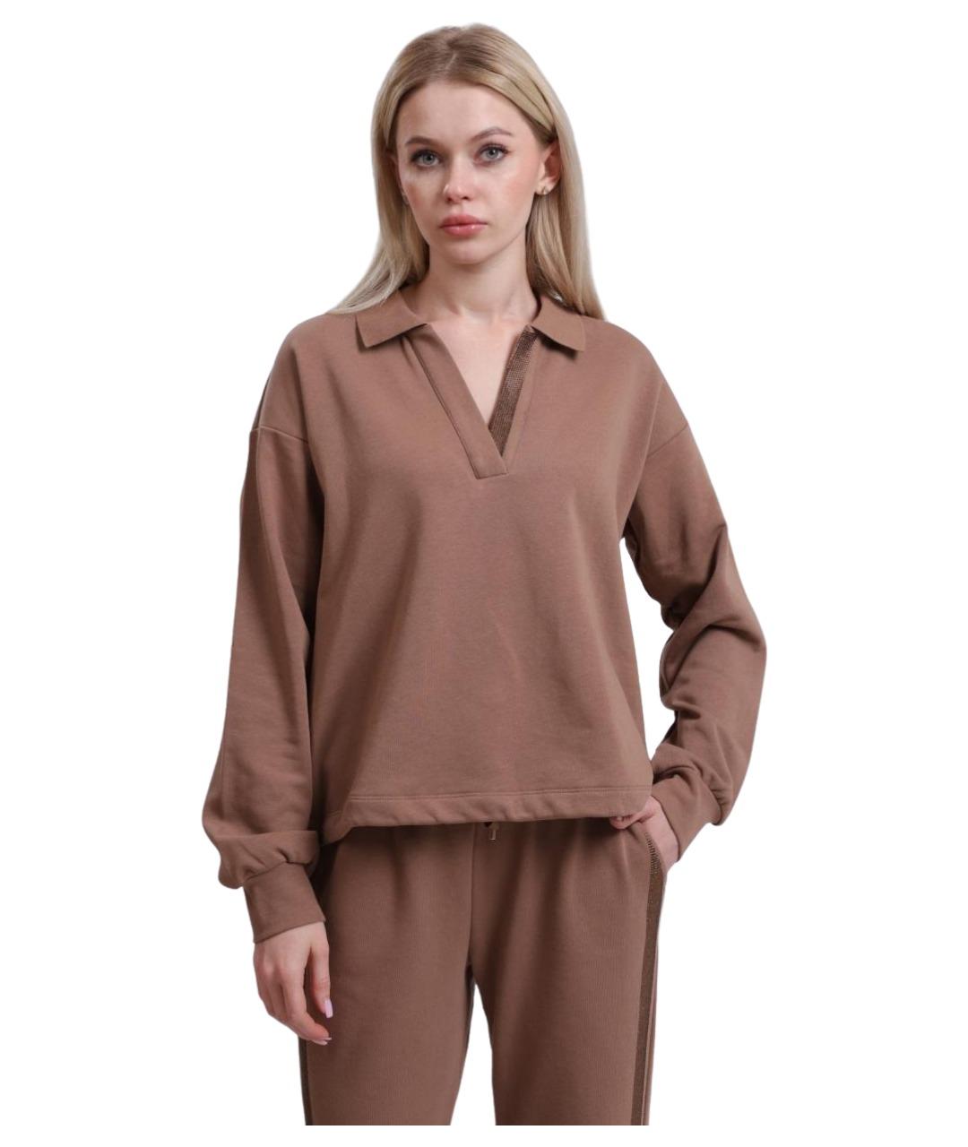 LIU JO Коричневый джемпер / свитер, фото 1