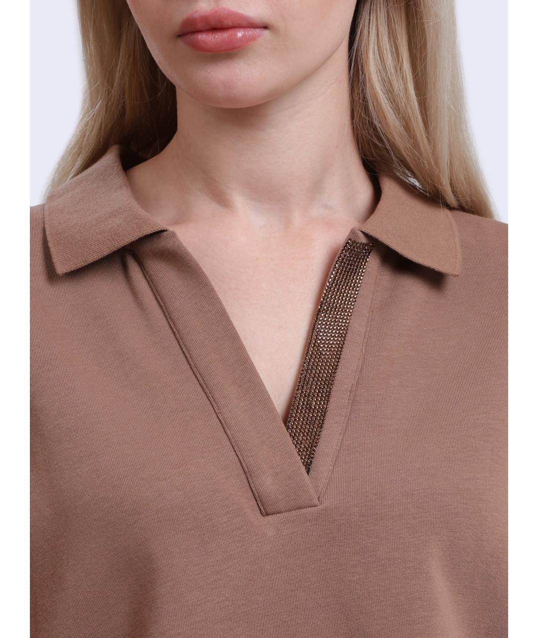 LIU JO Коричневый джемпер / свитер, фото 4