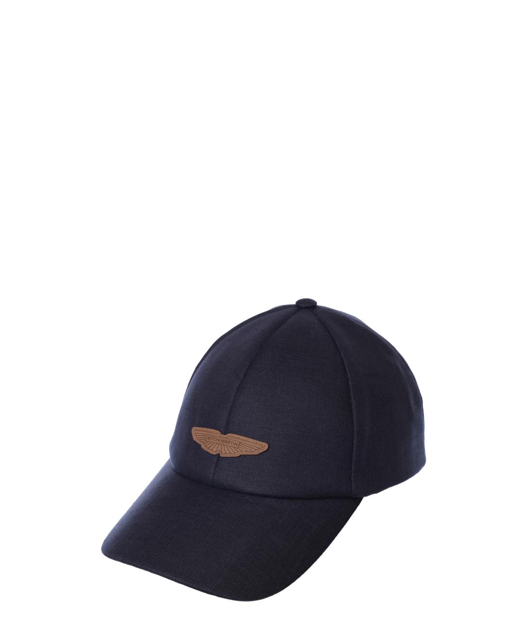 HUGO BOSS Темно-синяя льняная кепка/бейсболка, фото 5