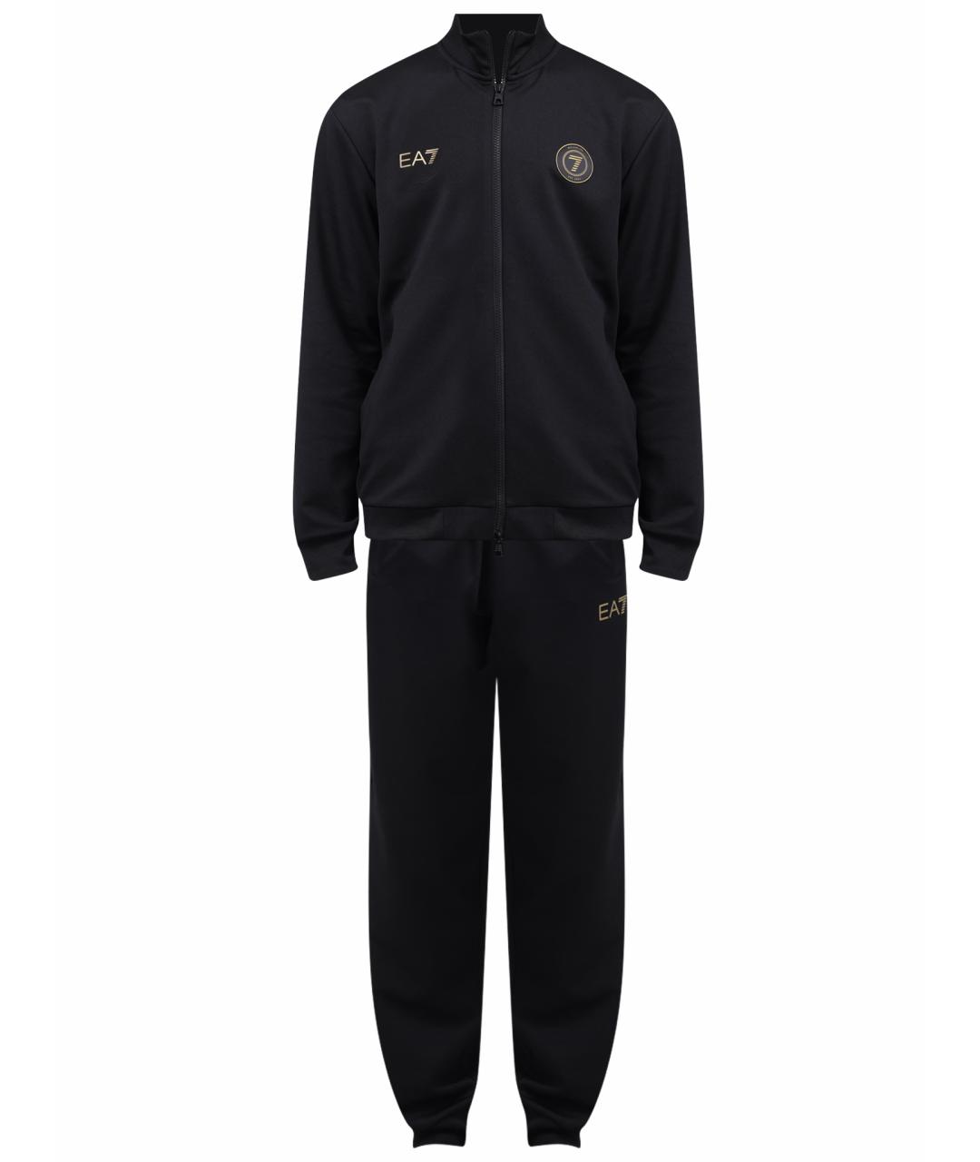 EA7 Черный спортивный костюм, фото 1