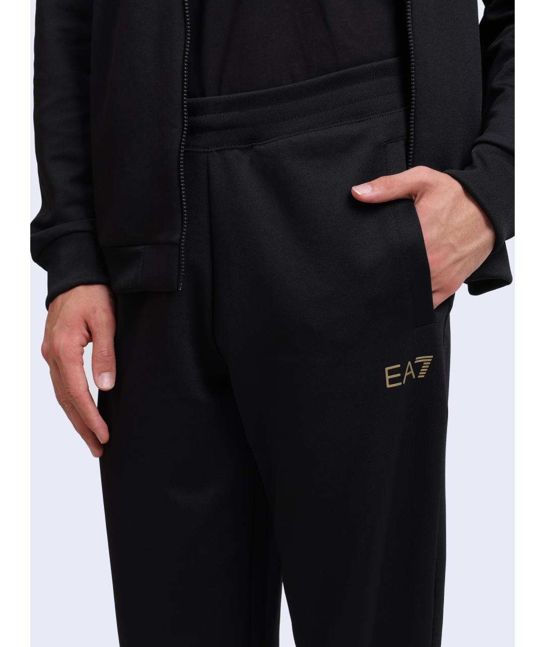 EA7 Черный спортивный костюм, фото 5