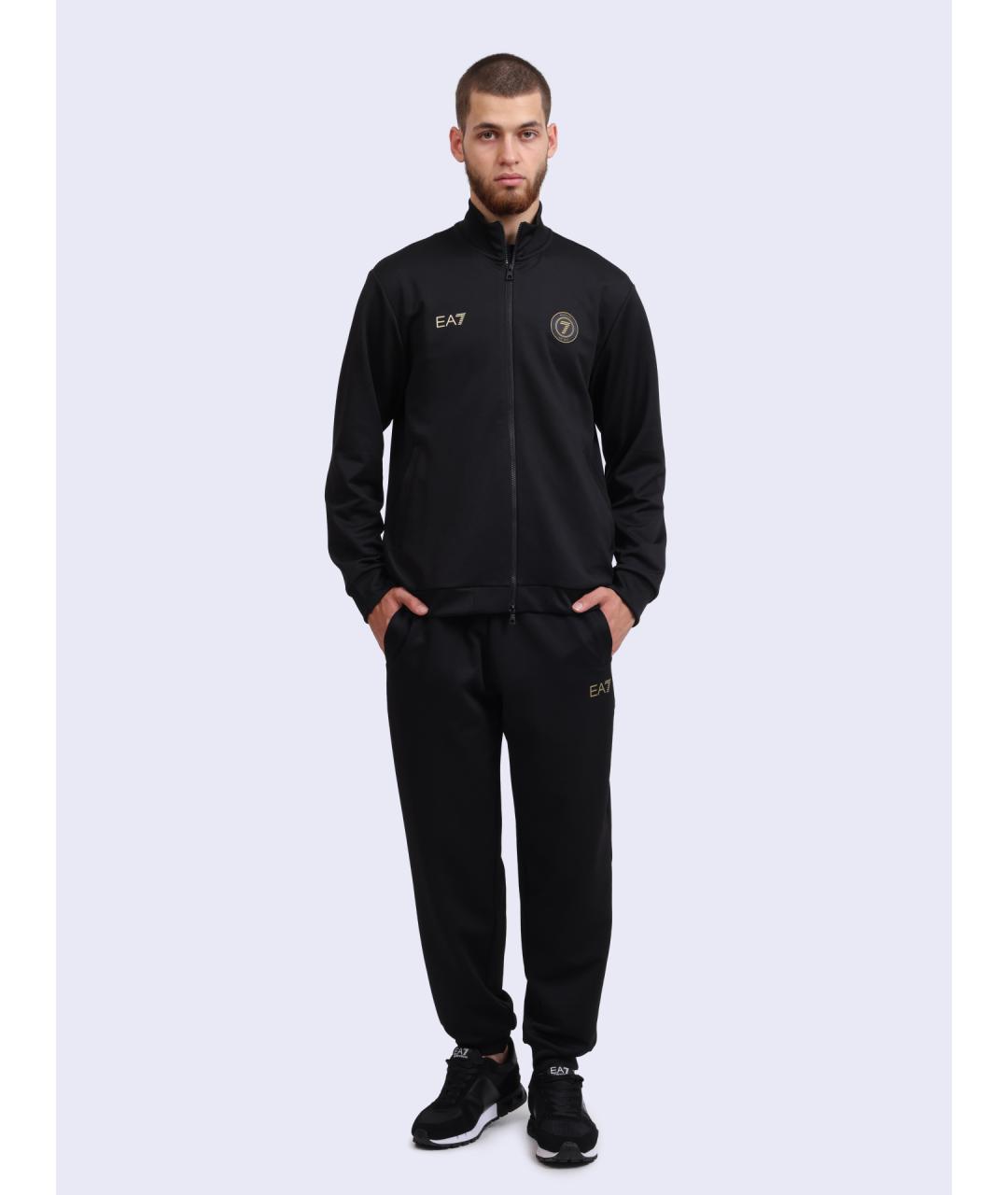 EA7 Черный спортивный костюм, фото 7