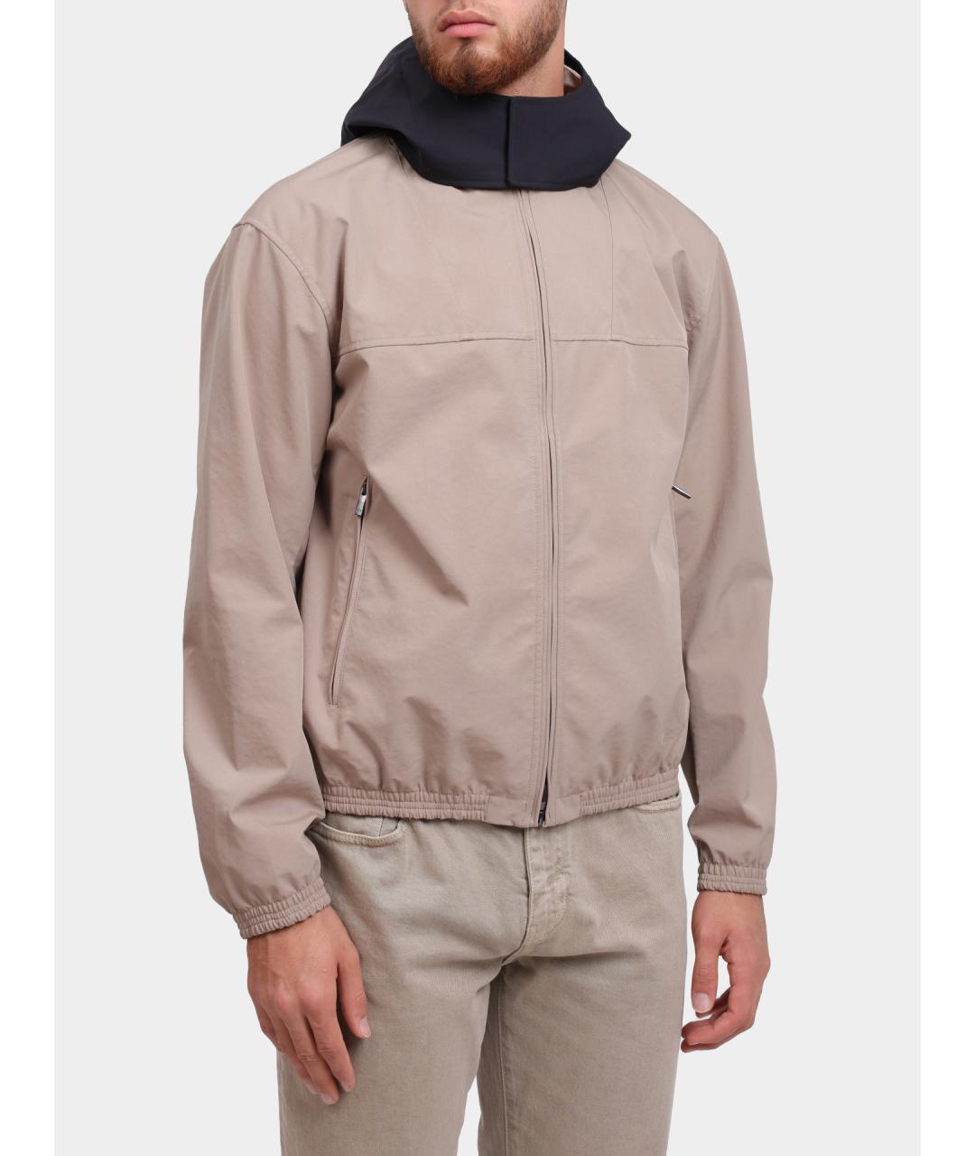 ARMANI EXCHANGE Бежевая полиамидовая куртка, фото 4