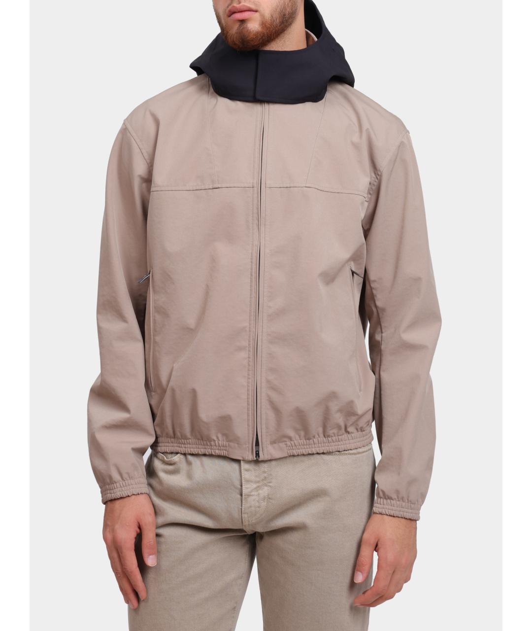 ARMANI EXCHANGE Бежевая полиамидовая куртка, фото 6