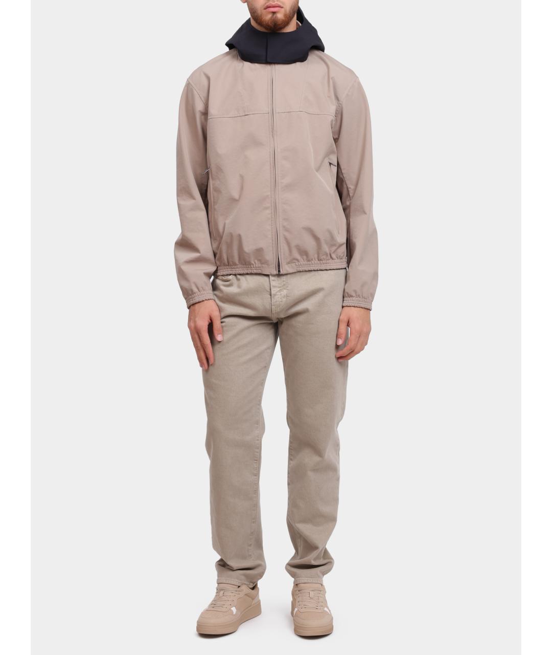 ARMANI EXCHANGE Бежевая полиамидовая куртка, фото 2