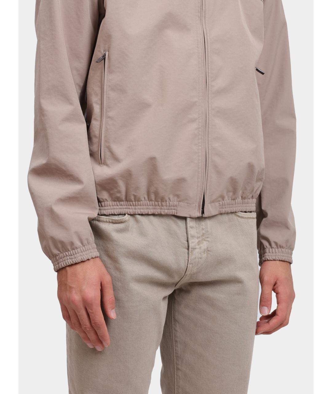 ARMANI EXCHANGE Бежевая полиамидовая куртка, фото 3