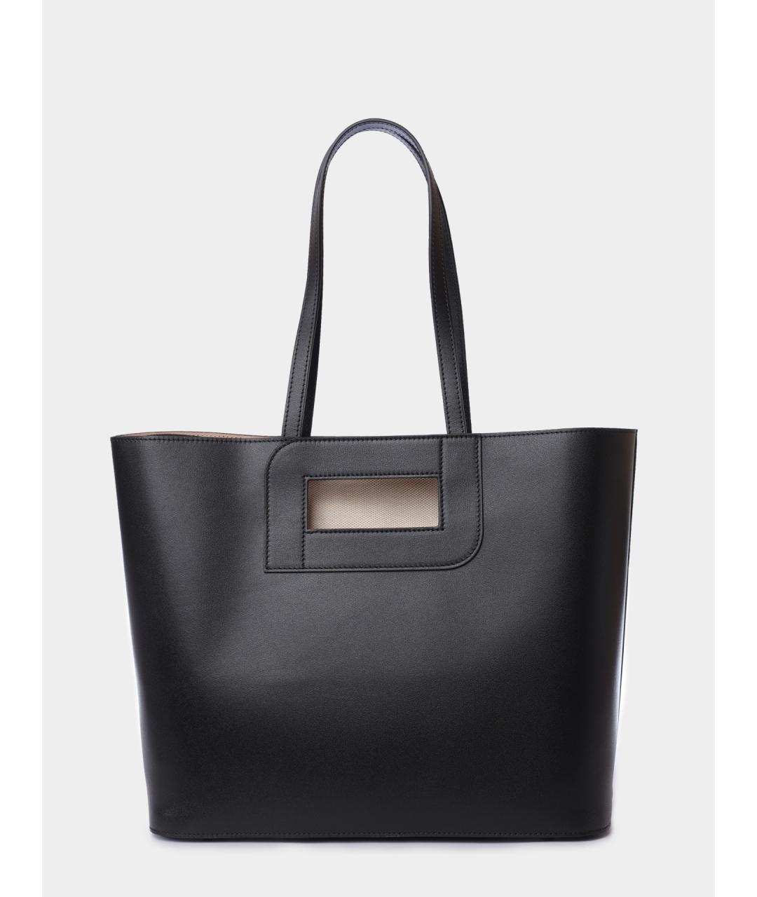 LANCEL Черная кожаная сумка тоут, фото 5