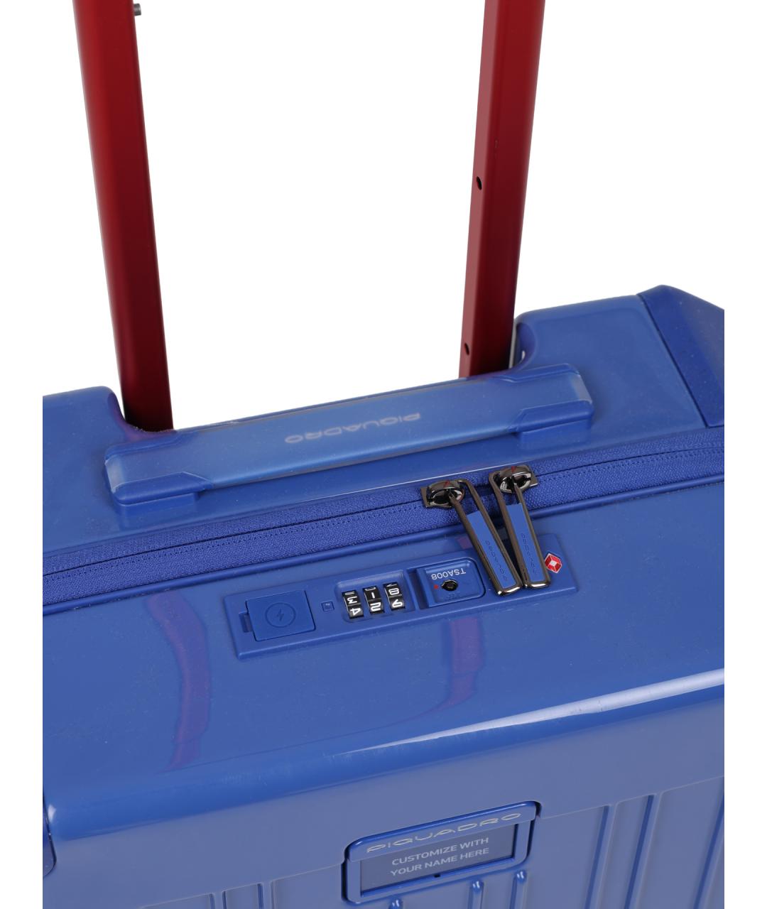 PIQUADRO Синий чемодан, фото 3