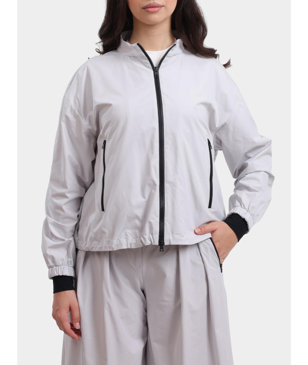 HERNO Серая полиамидовая куртка, фото 5