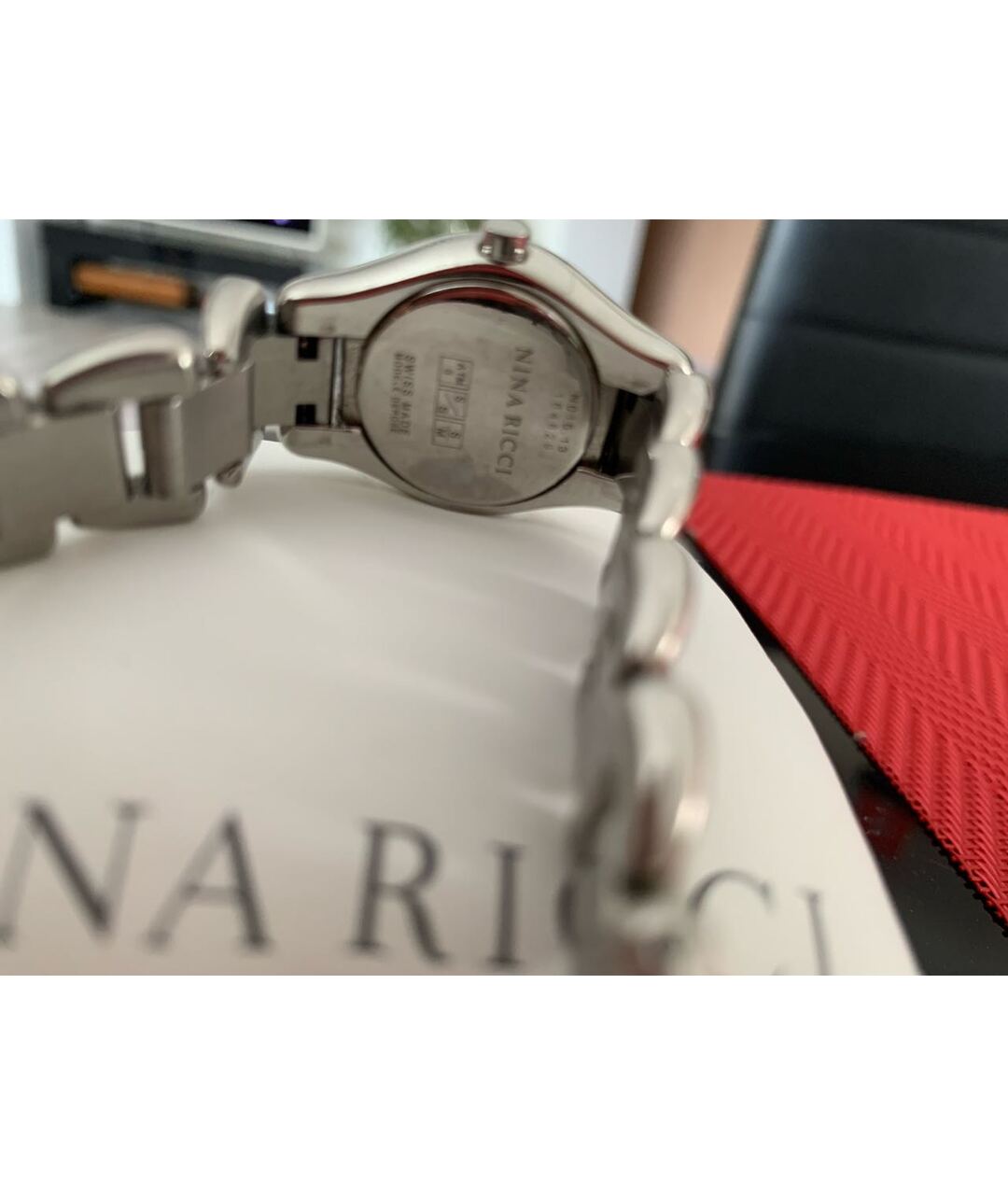 NINA RICCI Серебряные стальные часы, фото 2